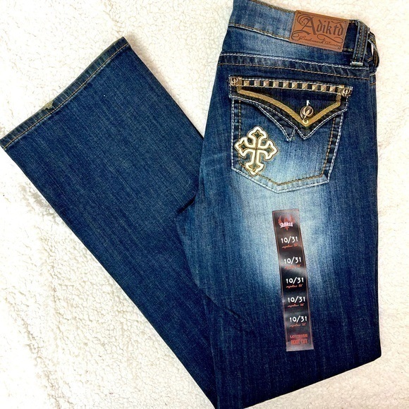 Adiktd Womens Denim Bootcut Lowrise Womens Jeans Size 1031